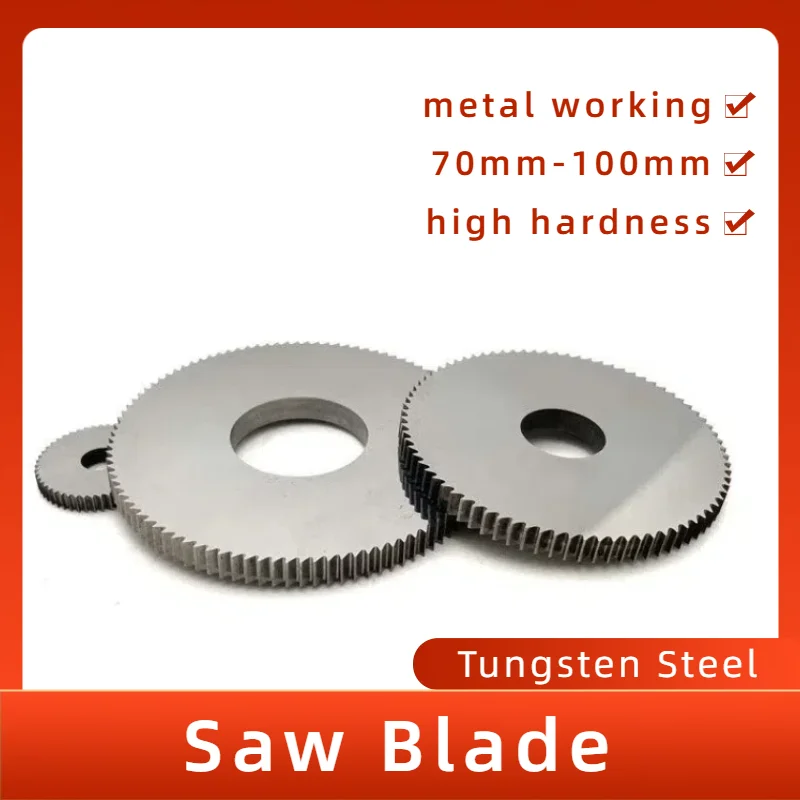 70 75 80 100mm 1/3pcs Carbide Circular Saw Blade Milling Cutter Tungsten Steel Cutting Disc Power Tool Iron Metal