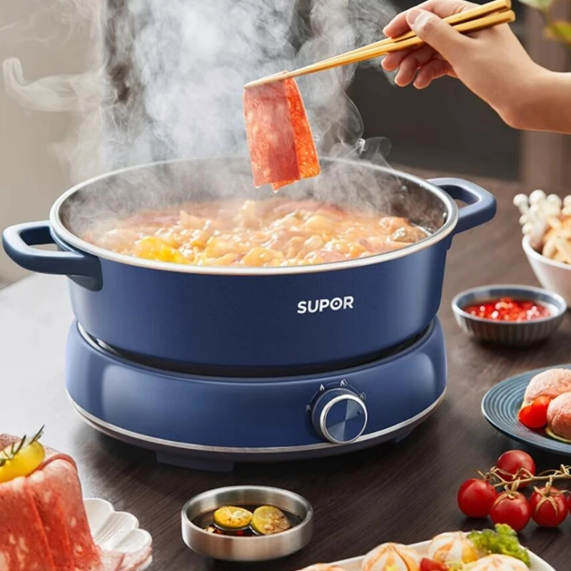 SUPOR 220V  Electric Hot Pot 2000W Multi-functionHot Pot 6L Split Type Household Electric Hot Pot Electric Cooking