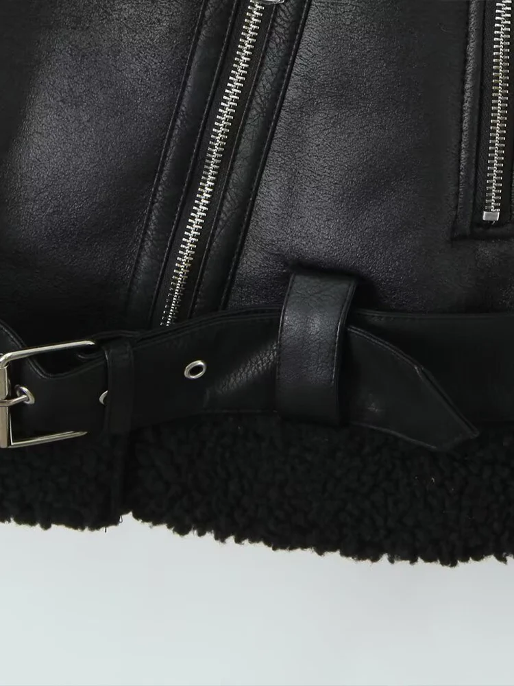 النمط الأوروبي والأمريكي 2025 الخريف والشتاء منتجات جديدة سترة نسائية متعددة الاستخدامات ذات طية صدر السترة قصيرة الأكمام