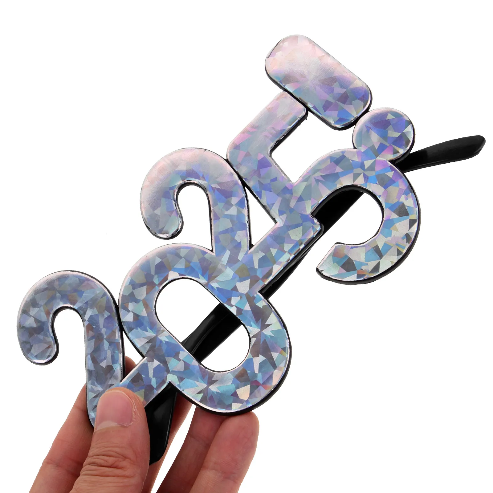 

3Pcs 2025 New Year Eyeglasses Funny Party Eyewear Photo Props Lightweight Plastic 2025 Eyeglasses New Year Eyewear