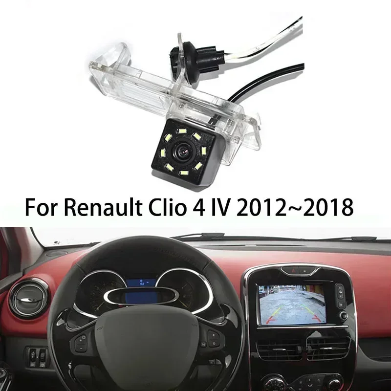 170 Degree HD Vehicle Rear View Camera For Clio 4 IV 2011~2012 Parking Video Monitor Waterproof 6M RCA Video Cable