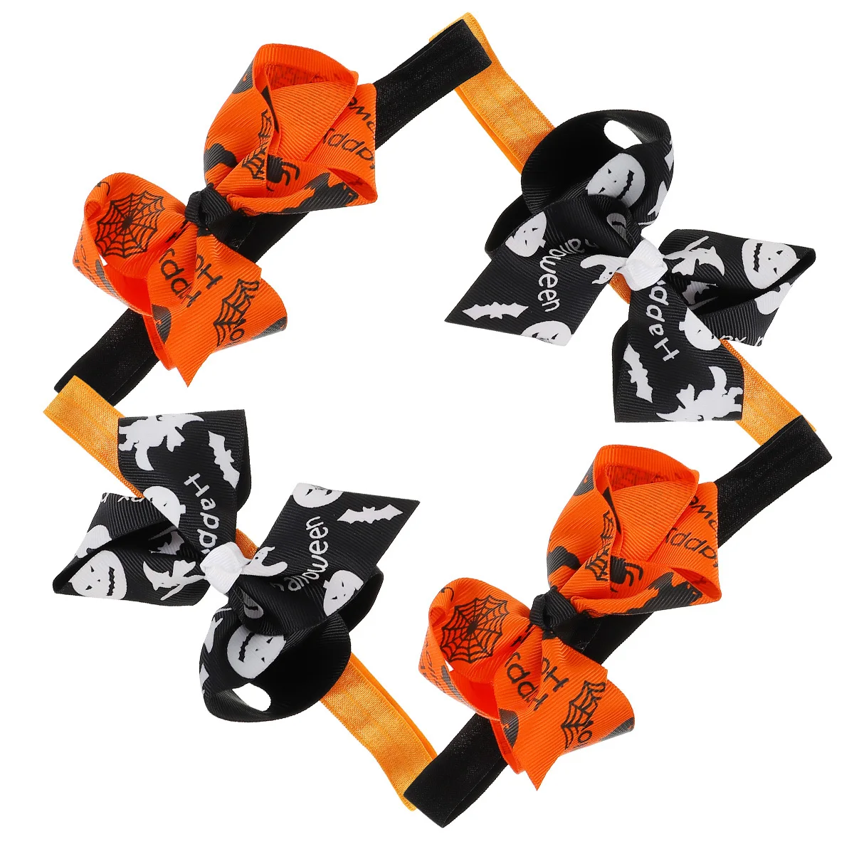 

4 шт., резинки для волос с бантом в виде бабочки, мягкие, удобные, дышащие, идеально подходят для детского душа, дня рождения, фотографии, украшение для волос