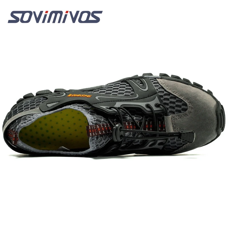 Mens Hiking Shoes Fishing Aqua Water Shoes Outdoor Sneakers Quick Drying Mesh Barefoot Walking Jogging Sock Sneakers Travel