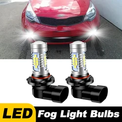 2pcs For Kia Rio 2012 2013 2014 2015 2016 2017 2018-2020 Car LED Front Fog Light Blubs 9006 HB4 Lamp White Canbus Accessories