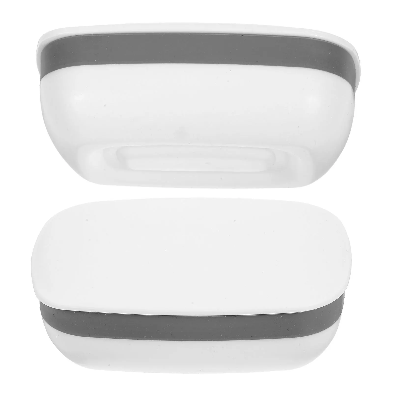 

2Pcs Soap Box Tpr PP Material Sealed Protection Travel Organizer Lightweight Travel Soap Box Bathroom Supplies