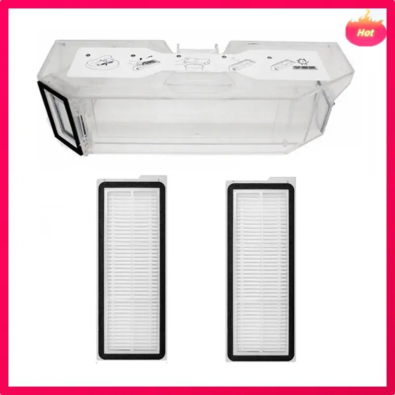 

ABYP 3PCS For Roborock Q Revo Maxv / Roborock P10 Pro Robot Vacuums Cleaner Part Dust Trash Box With Filters