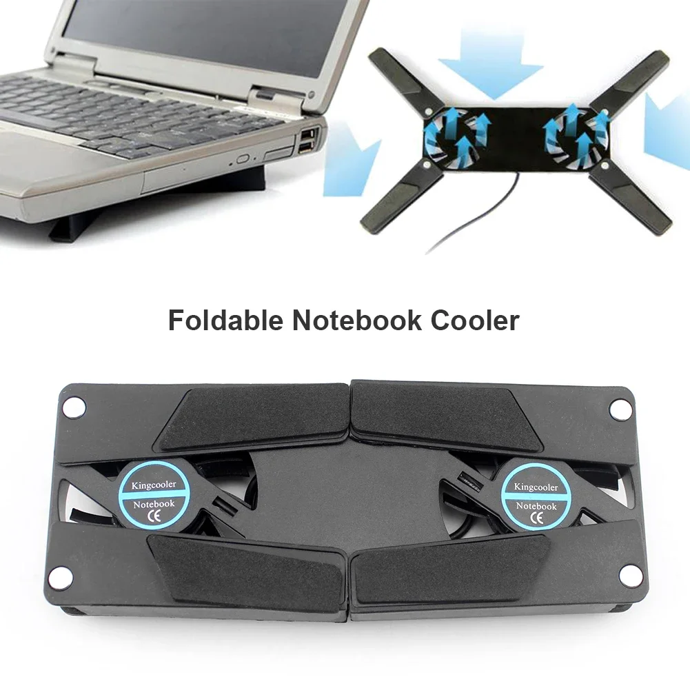 

Laptop Desktop Stand USB Fan Cooling Pad 2 Fans Cooler Notebook Cooler Computer Fan Stand Dual Cooling Fans Laptop Cooling Pad