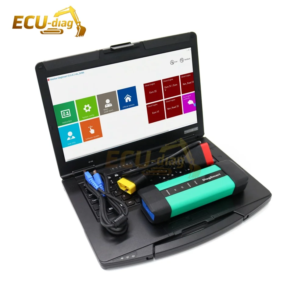 1005422179 for Weichai Zhiduoxing Diagnostic Tool OBD Diagnosis Fault Detector Scanner System for Sinotruk Vehicles with laptop