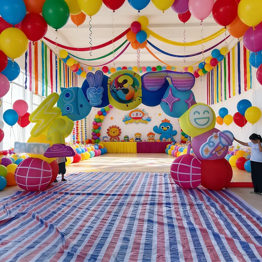 

Надувная арка с красочным граффити, фон для дискотек, музыкальных фестивалей и детских вечеринок, надувная фотозона-арка для коммерческих мероприятий