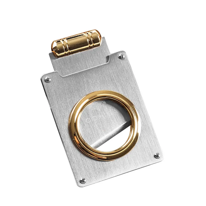 

Cigar Cutter Square Cigar Cutter Single Edge Gold Plated Small Accessories Cutter Puro Scissors Cigar Accessories