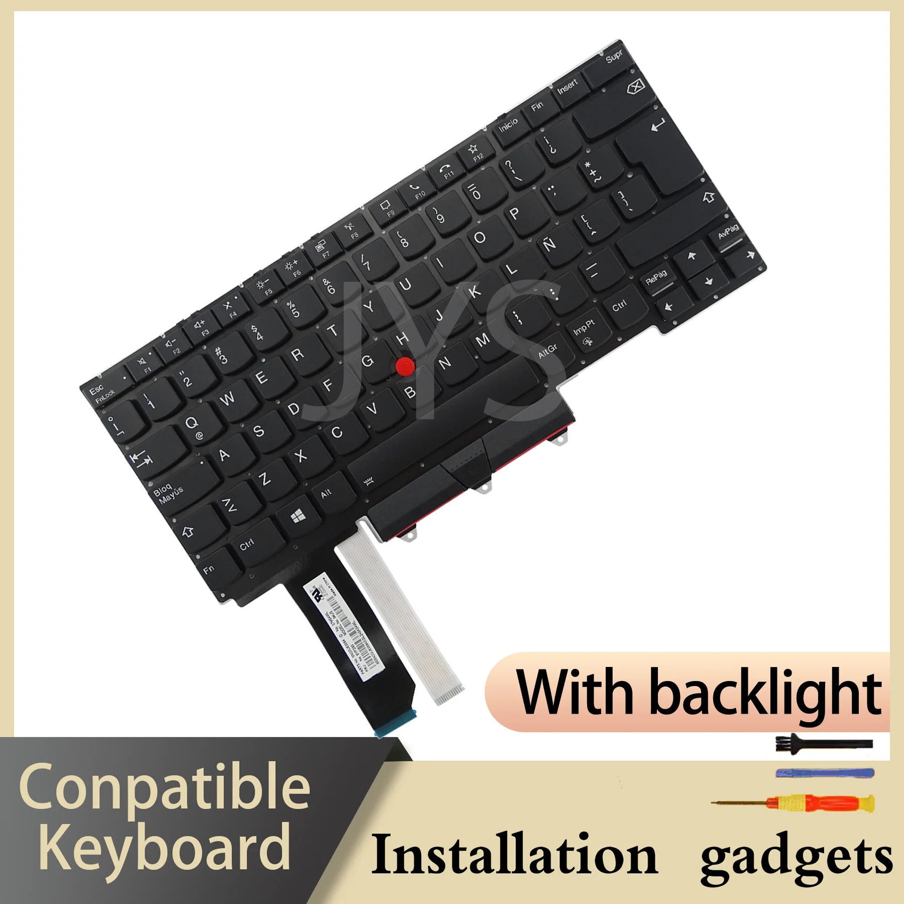 Latin Spanish Layout Suitable for Lenovo ThinkPad R14 E14 Gen2 Gen3 Gen4 Backlit Keyboard