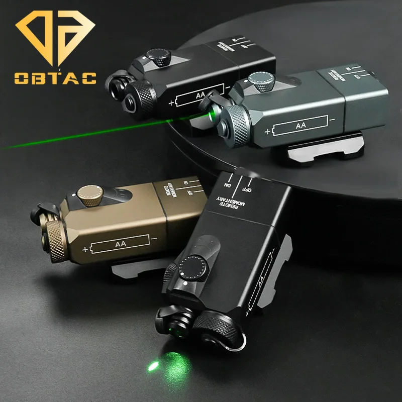 

Tactical SOTAC OTAL-C IR Green Dot Laser Aiming Pointer Zero Adjustable Fit for 20MM Rail Airsoft Outdoor Hunting Accessory