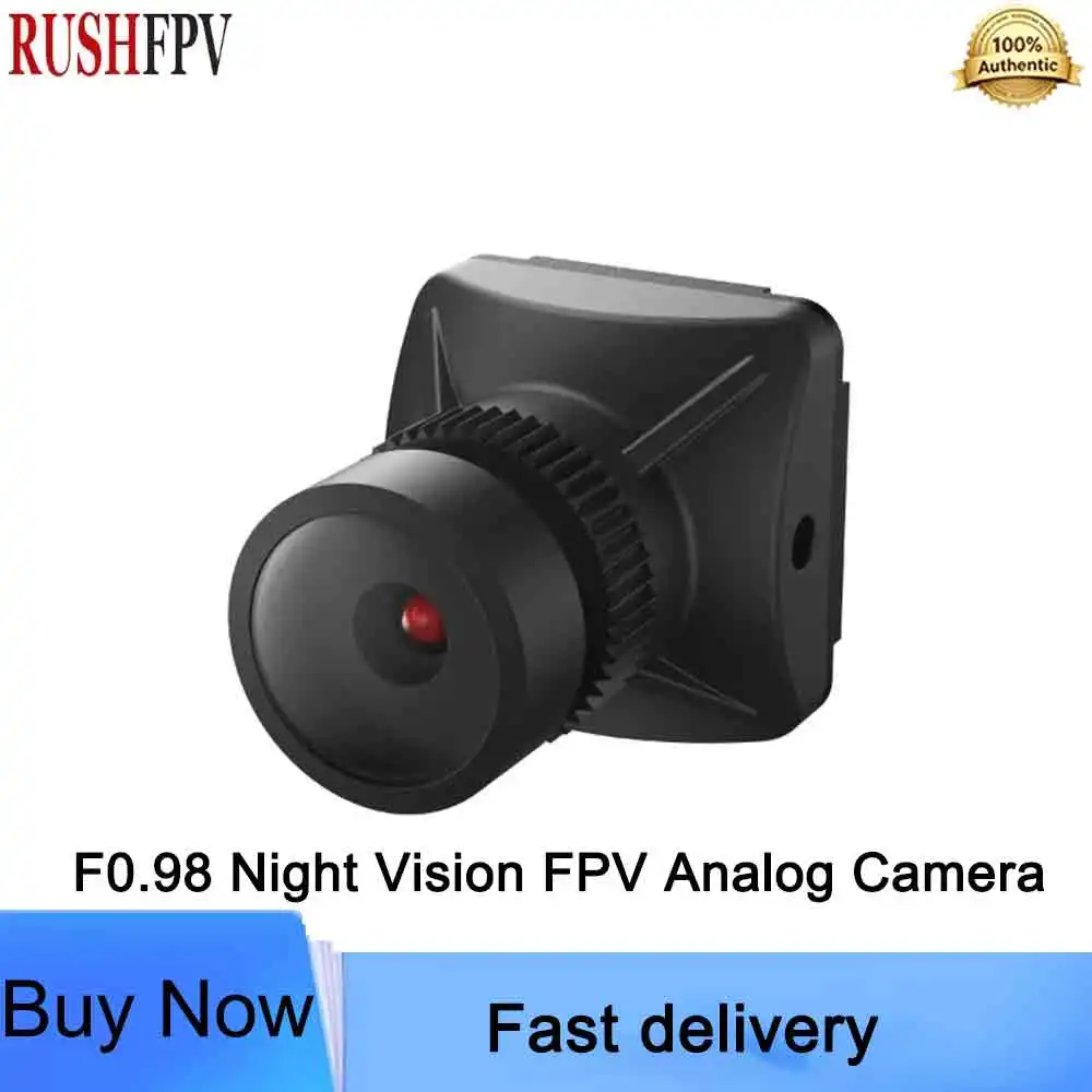 RUSHFPV SIRIUS F0.98 Night Vision FPV Analog Camera 1500TVL WDR Black Light Technology 5V-30V Wide Voltage Camera for RC Drone