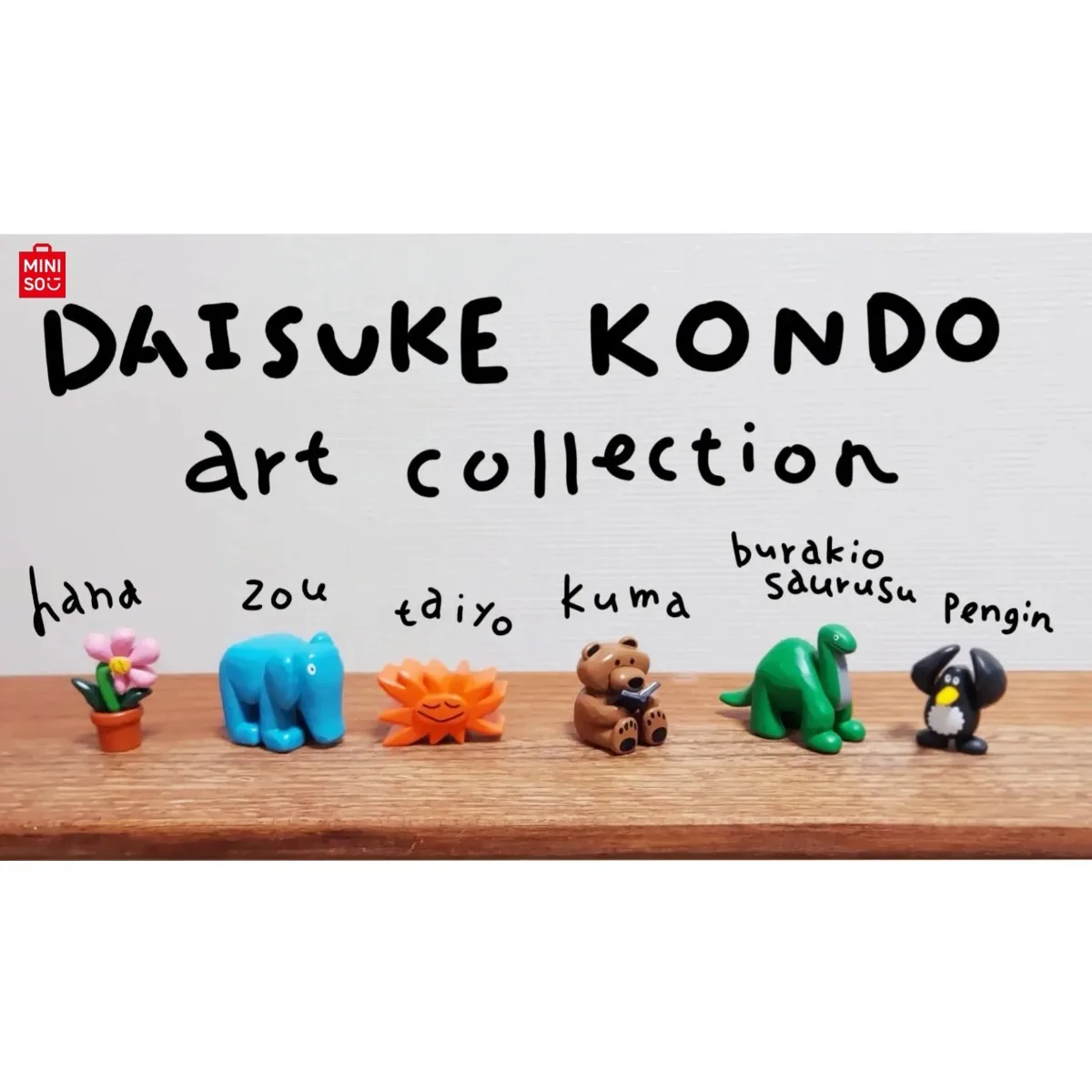 MINISO Blind Box Tajemnicza Figurka Maskotka Kwiatowy Miś Pingwin Dekoracja Klasowa Ozdoba na Biurko Kolekcja Artystyczna Prezent Urodzinowy