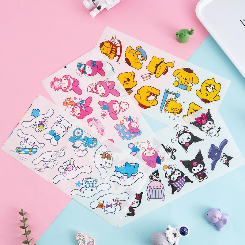 

60pcs/ лот Sanrio Kuromi мелодия корицы помпомпурин стикеры милые скрапбук DIY дневника декоративные стикеры альбом Stick Label