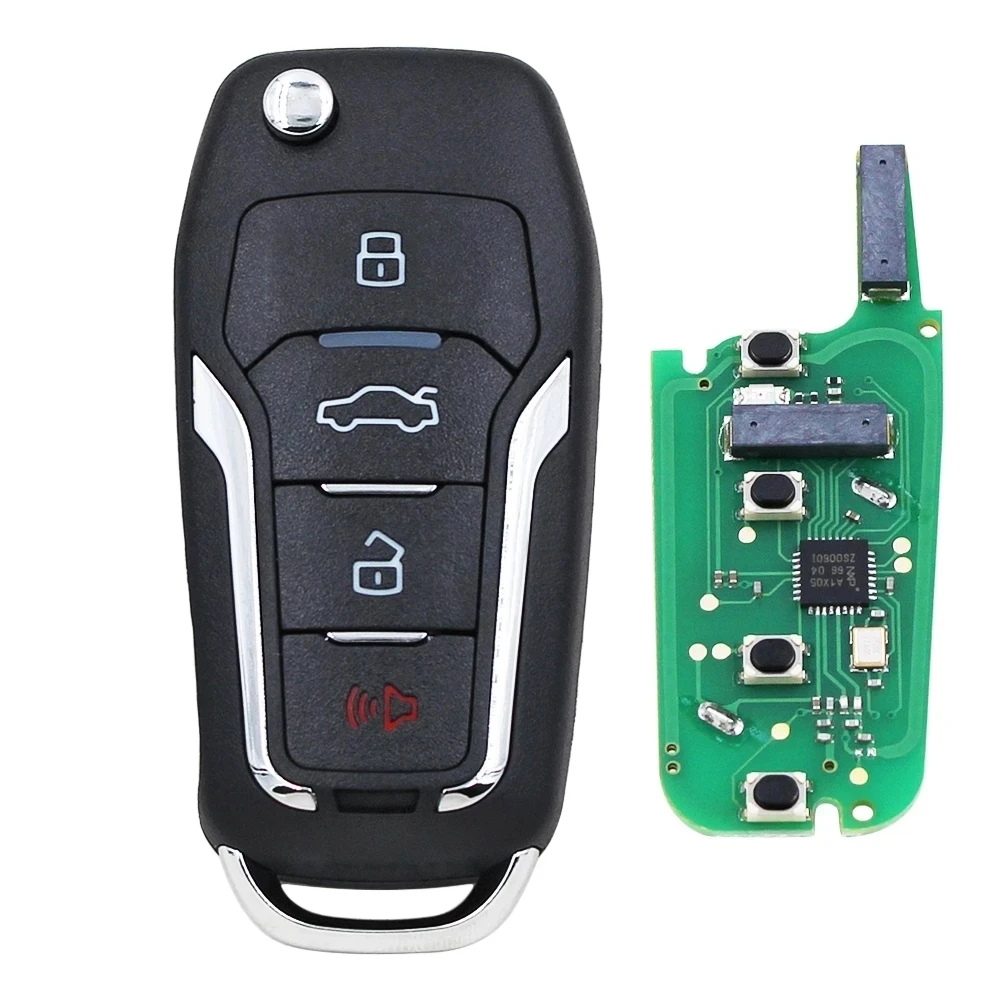 KEYDIY ZB12-4 Original KD ZB llave de coche inteligente Auto ZB serie 4 botones sin llave Go Control remoto para KD-X2 KD MAX programador de llaves