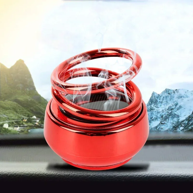 Car Air Freshener Outlet Fragrance Magnetic Design Auto Accessories Interior Perfume Diffuse Solar Auto Rotating