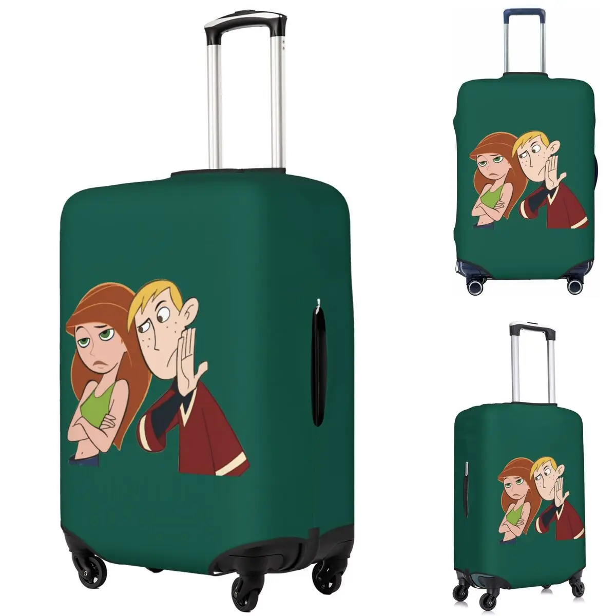 

Kim Possible Suitcase Cover Protection Elastic Travel Luggage Protector Covers for 18-32 Inch