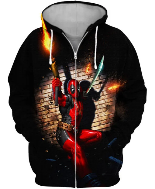 Doctor Strange Boys Zip Hoodie Wolverine Men's Hoodie 3D Printing Oversized Jacket Deadpool Men's Hoodie Marvel Men's Clothing