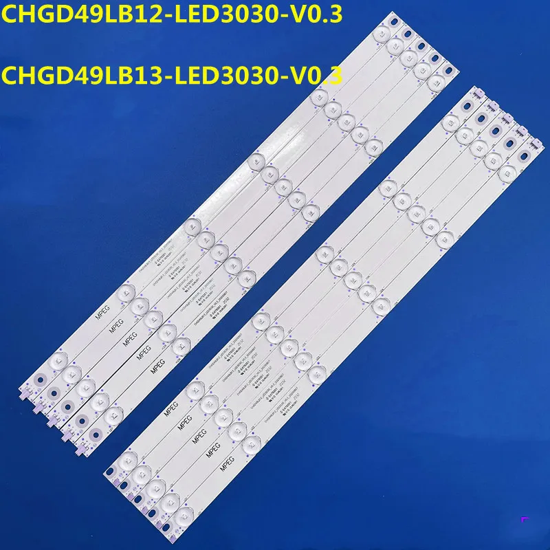 LED Backlight Strip For 49D3000iD 49D3700i UD49D6000I LED49Z8 CHGD49LB12/13-LED3030-V0.3 LB-M490U14-E1-L-SE2 LB-M490U14-SE1-R