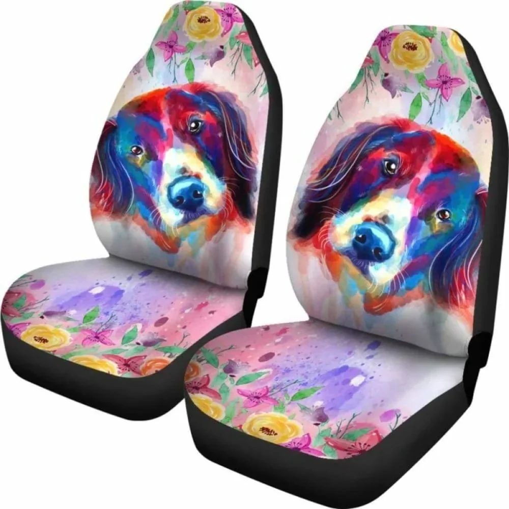 Golden Retriever Car Seat Covers ,Pack of 2 Universal Front Seat Protective Cover