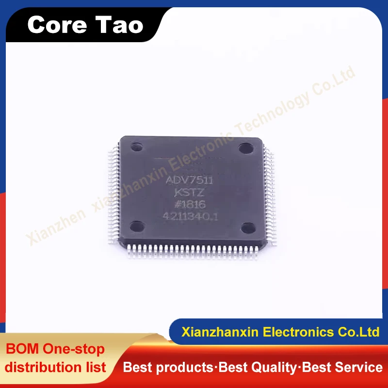 

1PCS/LOT ADV7511KSTZ ADV7511 QFP100 HDMI transmitter video IC chip in stock