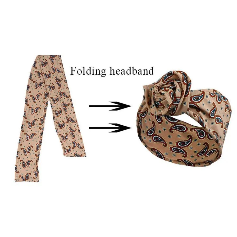 High Quality Cloth Fabric Wire Headbands Metal Wire Floral Hair Band Headwear Girl