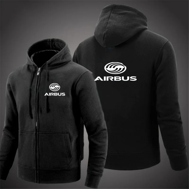 

2024 AIRBUS AVIATION Airbusfan A320 Flight Men Jackets Hoodies Coats Zipper Sweatshirts Male Fashion Jacket Mens Clothing