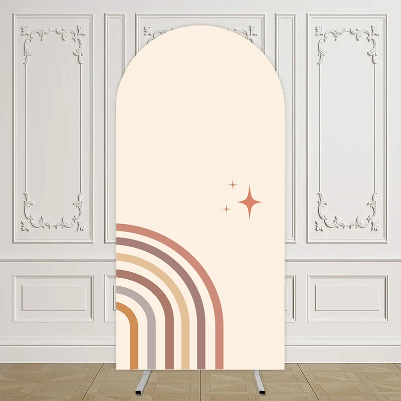 

Mocsicka Baby Show Party Arch Photography Backdrop Kids 1st Happy Birthday Sun Rainbow Background Cake Smash Studio Props