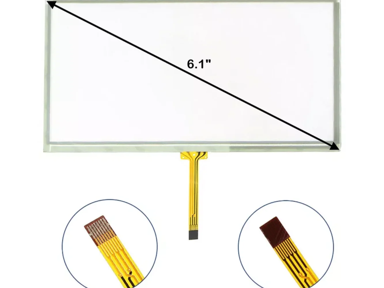 Touch Screen Digitizer Replacement for Toyota FOR Camry 2012 - 2014 Radio 6.1