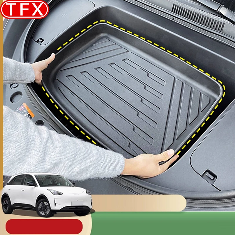 

For Geely EX2 Geome Xingyuan 2025 2026 Car Front Trunk Mat TPE Waterproof Wear-resistant Front Compartment Storage Accessories