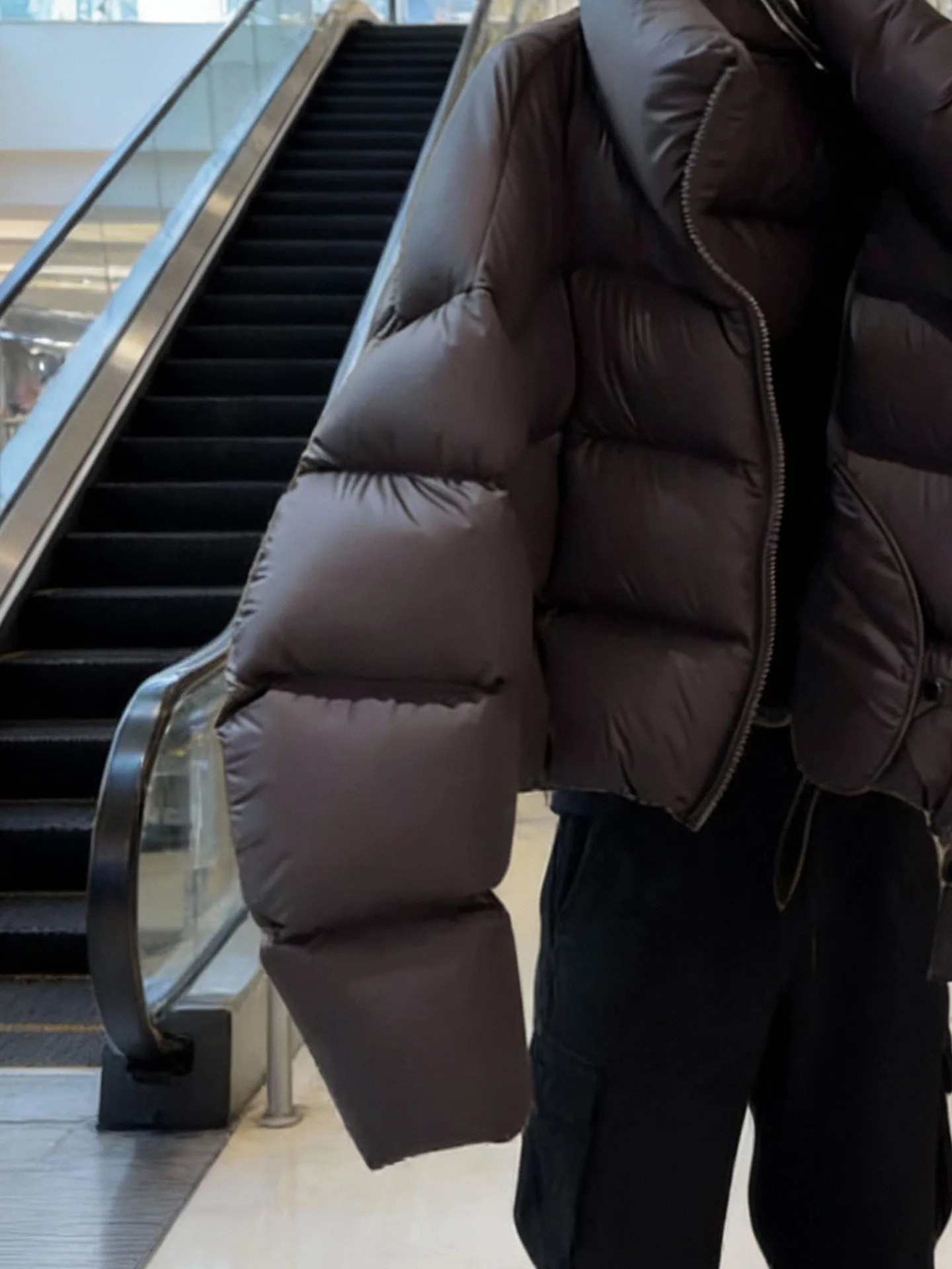 Coreano sle ort puffer jaet feminino bla bolha casaco inverno thi outerwear cintura alta longo sve fechamento com zíper quente