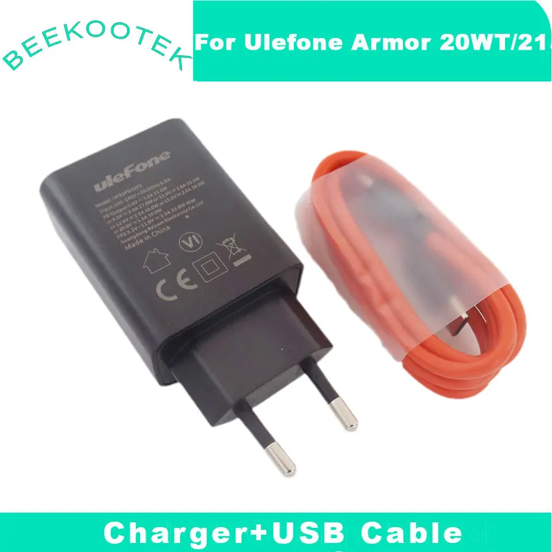 New Original Ulefone Armor 20WT Armor 21 Armor 22 Charger Official Quick Charge Adapter USB Cable Data Line For Ulefone Armor 22