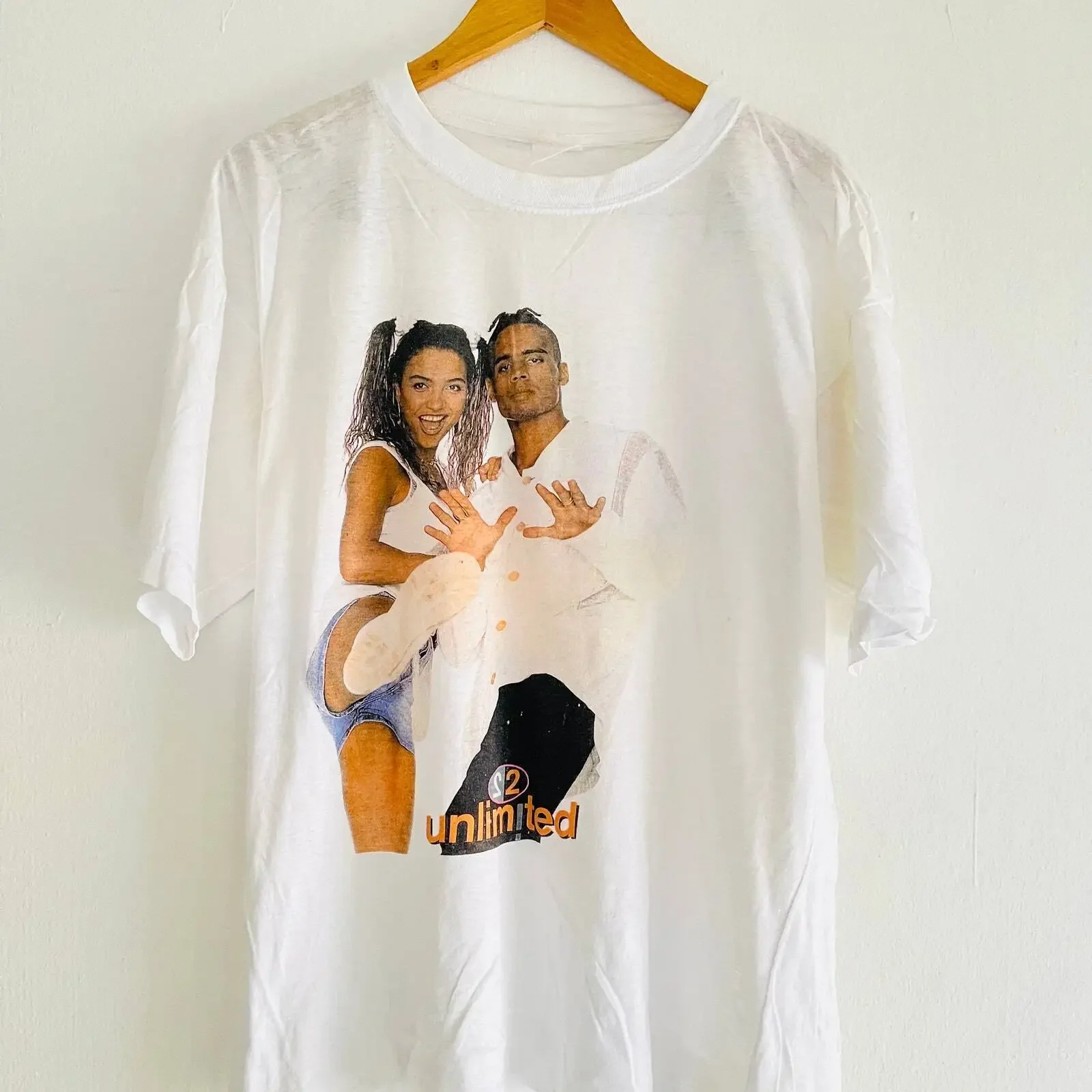 

Vintage 90s 2 Unlimited Dutch Dance Music House Trance T-Shirt / Rave Era / Hous