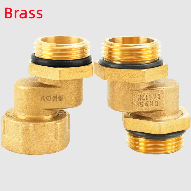 

Латунный переходник с эксцентриковым соединением «мама-папа» BSPP 1 дюйм, утолщенный коленчатый водопровод, боковой переключатель, эксцентриковые угловые фитинги
