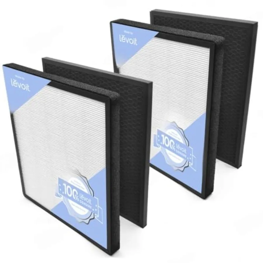 

Air purifier replacement filter for LV-PUR131, activated carbon, black, high-efficiency odor, smoke, pollen and allergen remova
