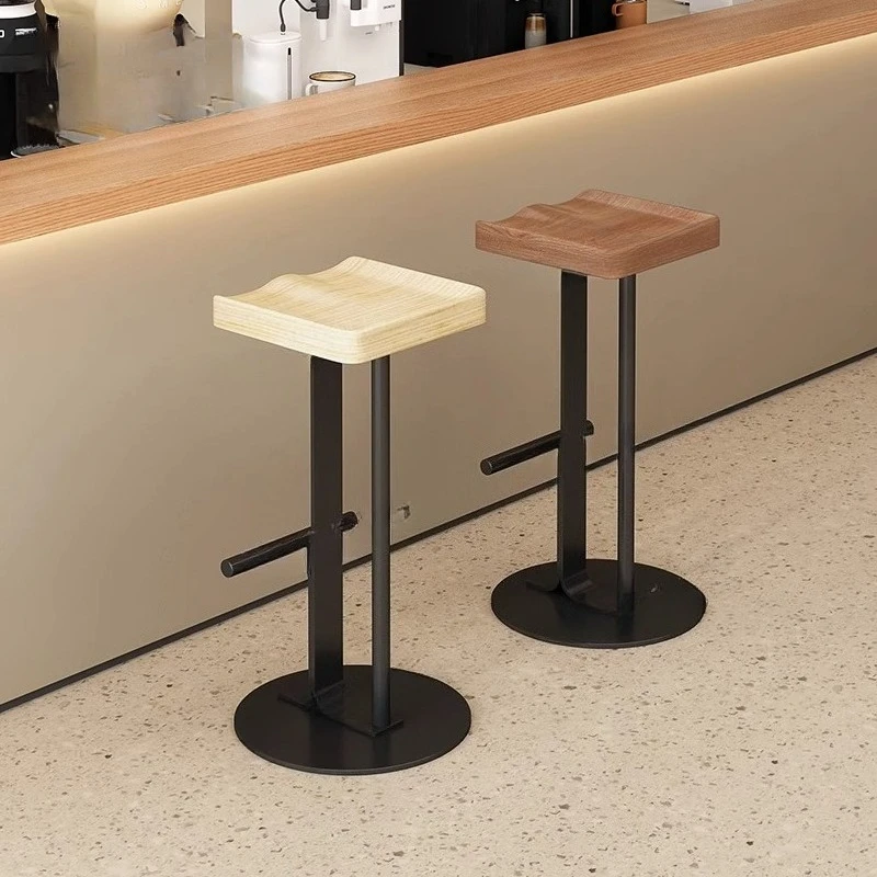 Industrial Designer Bar Stool Simple Counter Height Stool for Kitchen Island Home Furniture Commercial Cafe Dining Chair