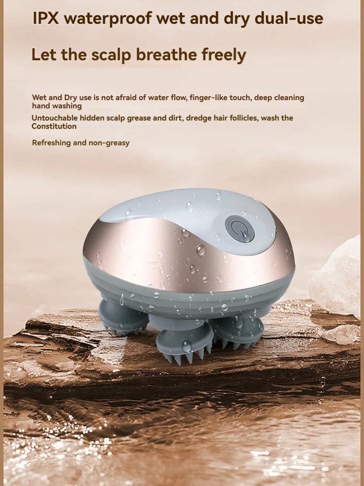 

Портативный массажер для головы Маленький волшебный коготь Массажер для кожи головы Разминающий и вибрационный массаж Подходит для всех части тела