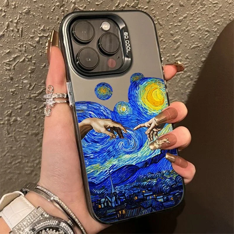 Van Gogh Oil Painting Phone Case For Samsung Galaxy S24 S25 Ultra S23 S22 S21 Plus A16 A56 A55 A54 A53 A36 A35 A34 Matte Cover