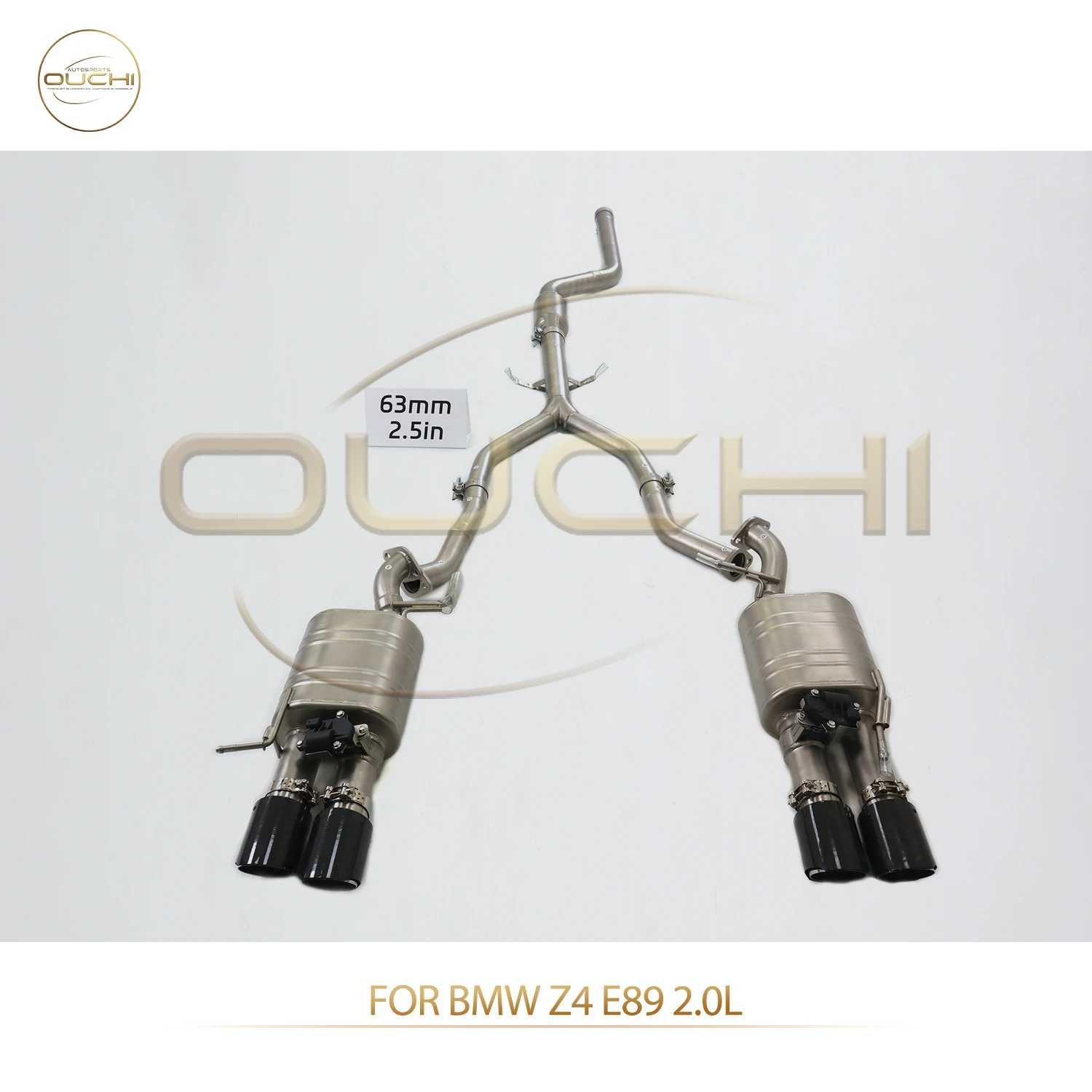 

Прямые продажи с фабрики OUCHI SS304 Catback для BMW Z4 E89 2,0 л 63 мм, электронные клапаны для труб, выхлопные с наконечниками