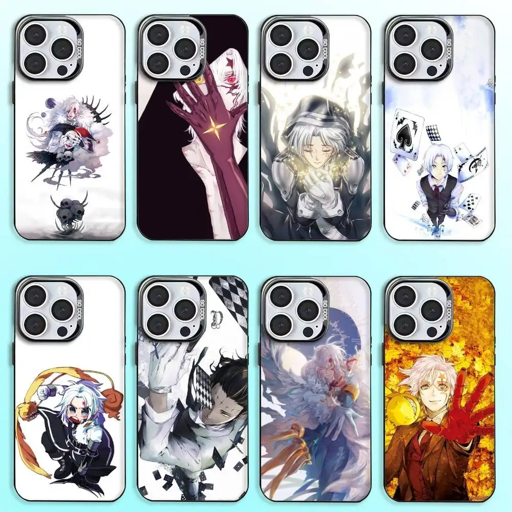 

D-D Gray Man Phone Case For iPhone17,16,15,14,13,12,11 Plus,Pro Max Colored Silver Plated Inside Cover