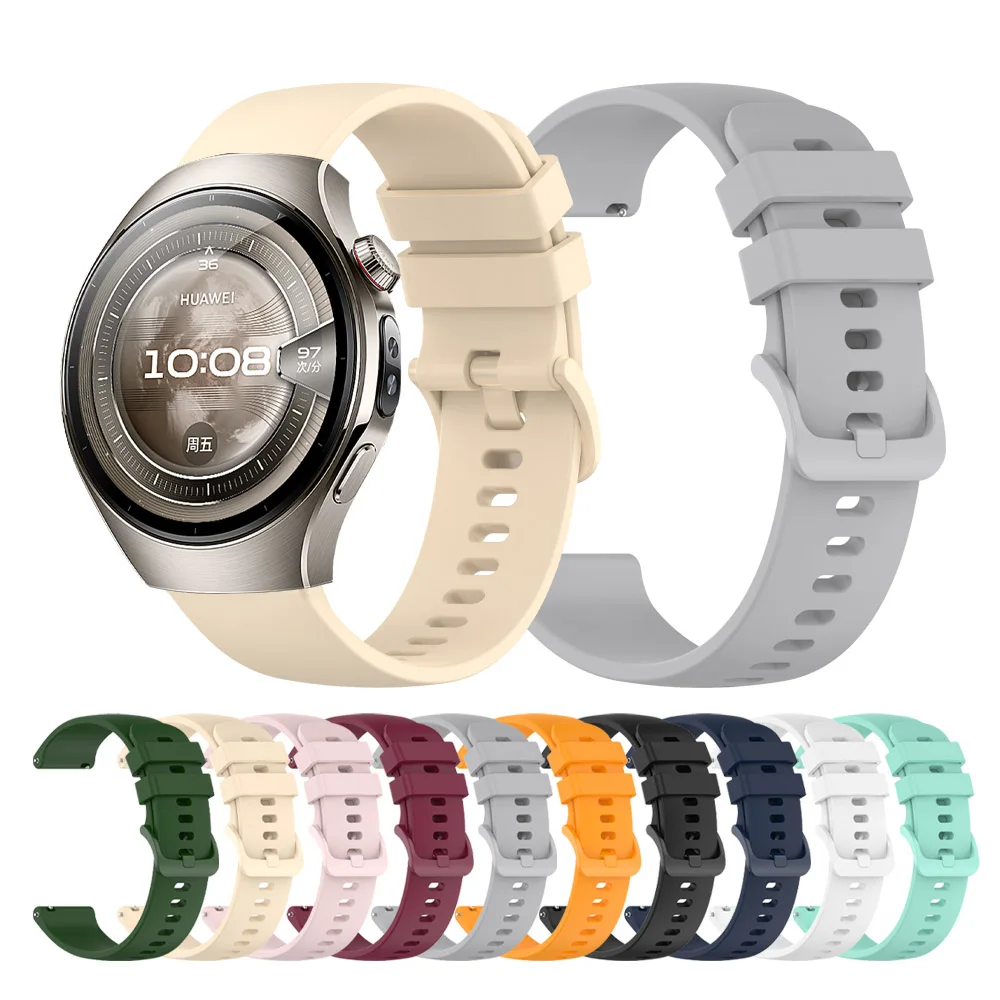22mm 20mm cinturino in silicone per HUAWEI WATCH GT 5 4 pro/GT 5 4 3 46mm cinturino OROLOGIO 5 4 3/Buds/GT 3 2 42mm braccialetti cinturino sportivo