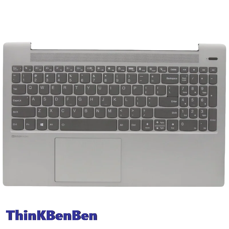 US English Platinum Grey Keyboard Upper Case Palmrest Shell Cover For Lenovo Ideapad 5 15 ITL05 IIL05 ALC05 ARE05 5CB1A24858