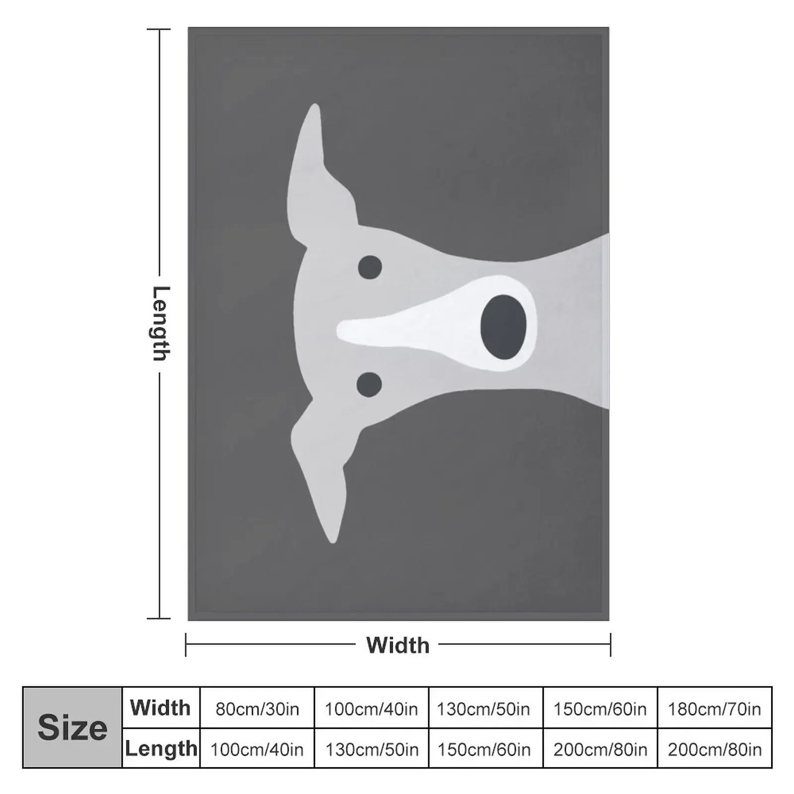 Greyhound | Italian Greyhound | Cute Whippet Dog Throw Blanket couch cozy soft plush fuzzy picnic outdoor blanket