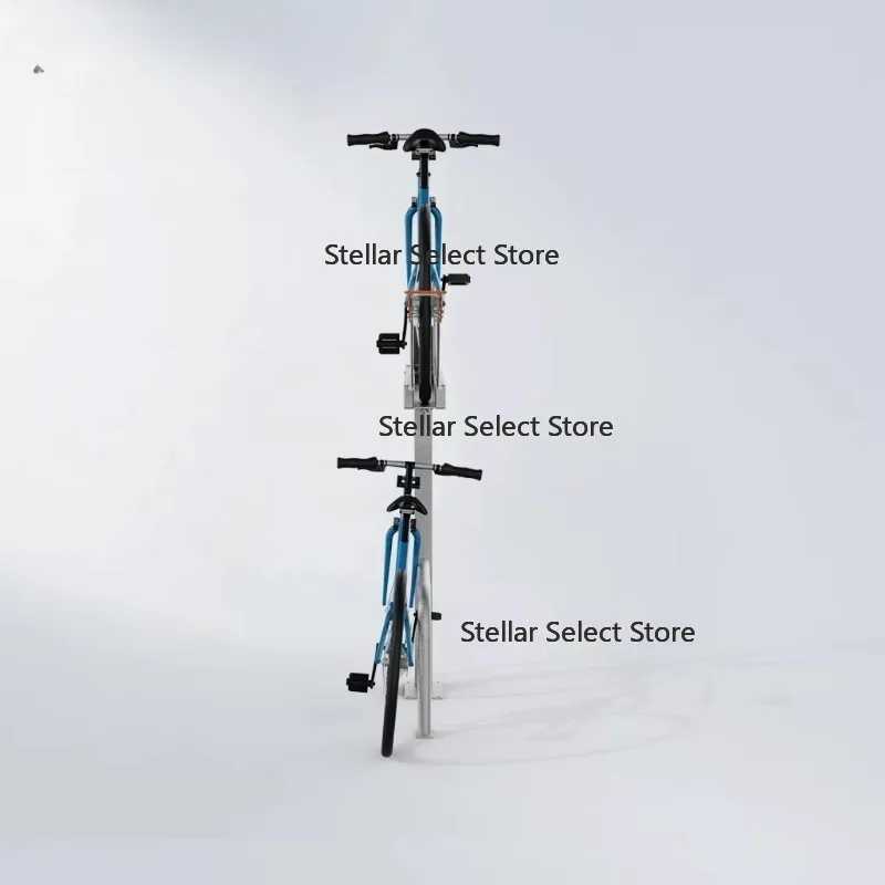 Easylift 2 Steel Hi Density Indoor Bike Storage Rack Double Deck with Tire Convenient Bicycle Parking Solution