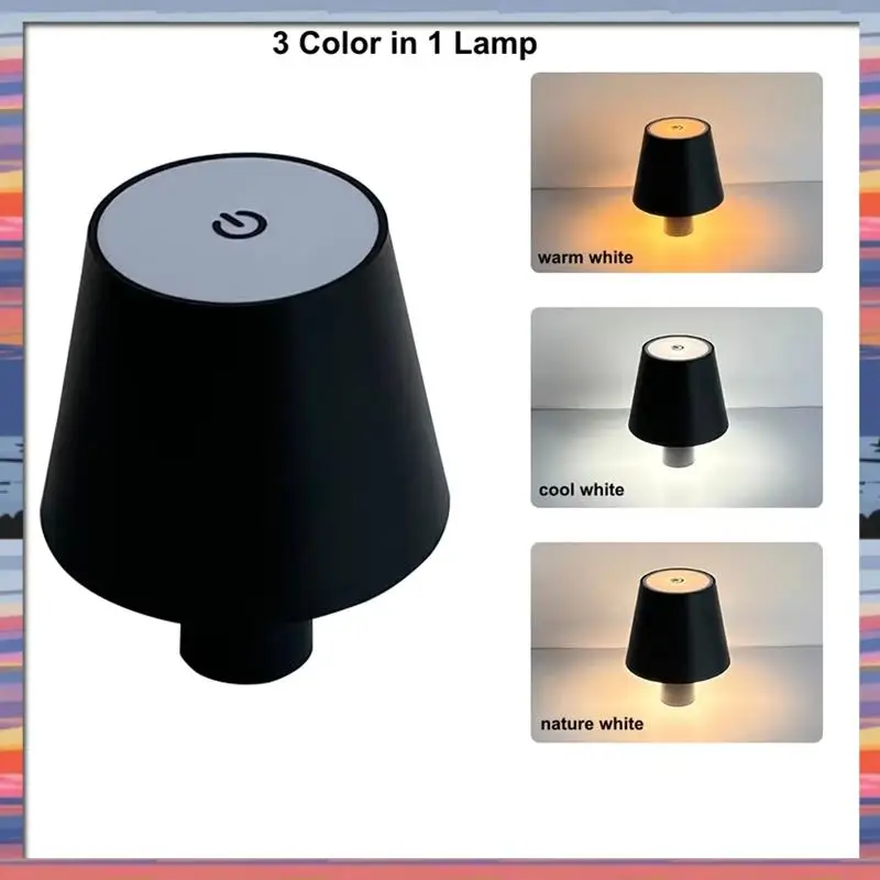 

AFBC Rechargeable Wine Bottle Lamp Portable Wine Bottle Lamp Ideal For Bar, Cafe & Home Decor