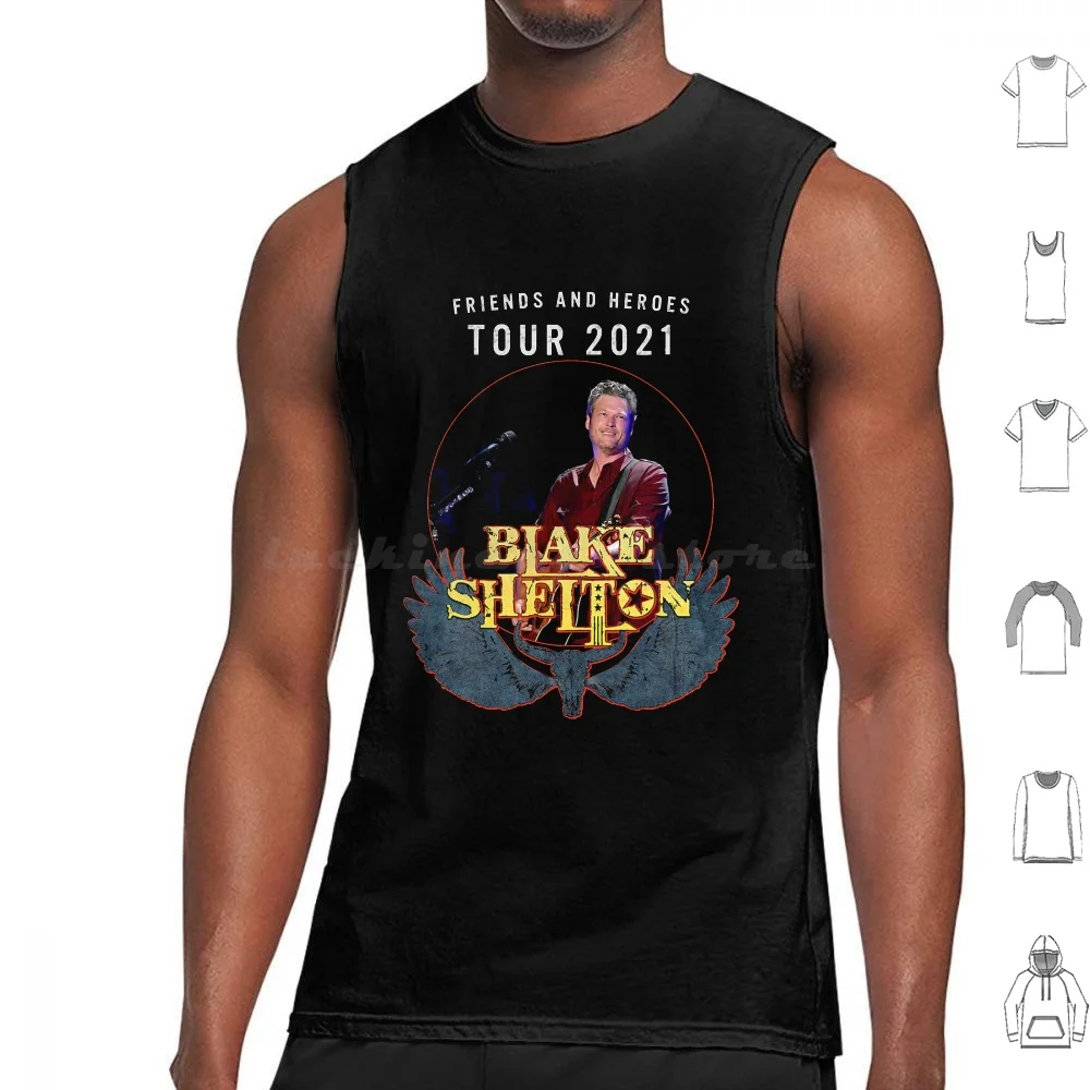 Blakes Tour 2021 Shelton Tank Tops Vest Sleeveless Blakes Tour 2021 Shelton