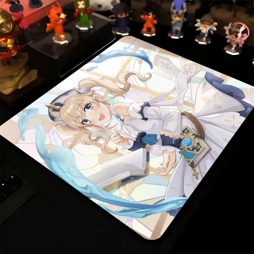 Barbara Pegg Genshin Impact Mousepad Small LockEdge Mouse Pad For Gamers Computer Desk Pad Rectangular Anti-slip Rubber