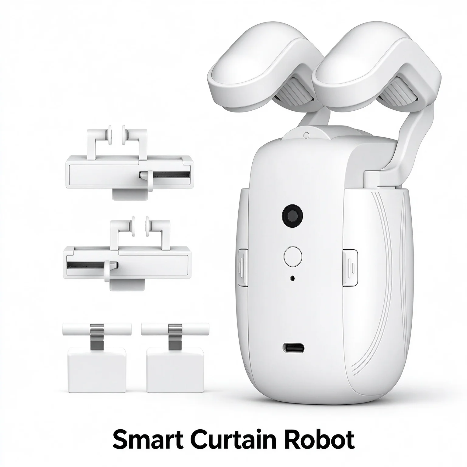 Tuya Smart Curtain Robot Automatic Curtain Opener Motor No Drill APP Voice Timing Control Works with Smart Life Alexa Google Hom