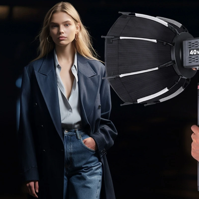 Удобный восьмиугольный софтбокс шириной 290 мм с мини-креплением Удобный восьмиугольный софтбокс для улучшения качества